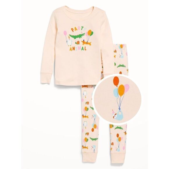 NEW OLD NAVY Toddler 2T Snug-Fit Graphic Pajamas 2-piece Sleep Set BUY 2 GET 1 F - Picture 1 of 8